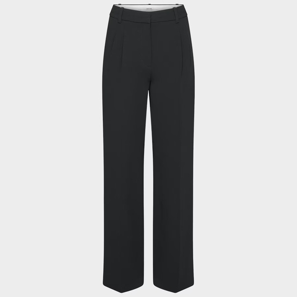 NWT Aritzia Effortless Pant in Crepette - High-waisted, wide-leg trousers - Picture 8 of 15